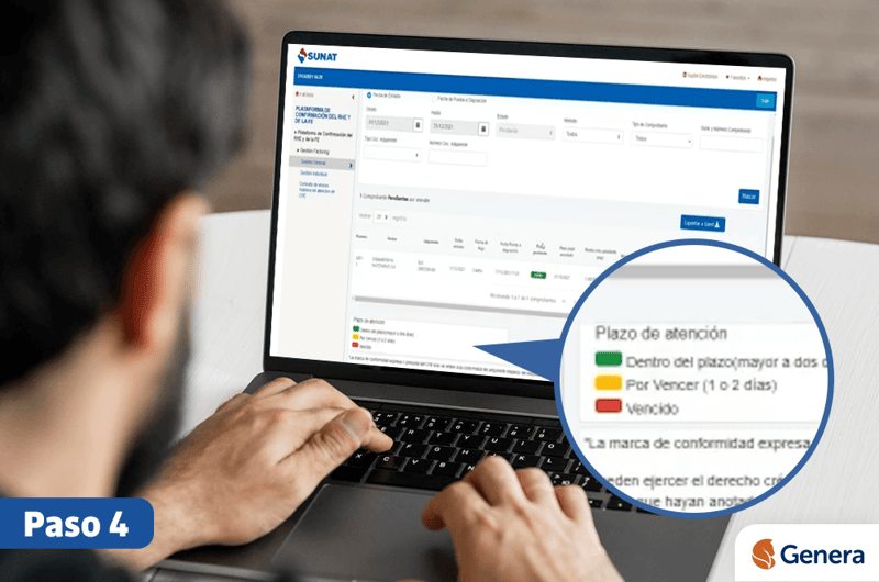 Revisa el estado de tus facturas en la Plataforma de conformidad de SUNAT